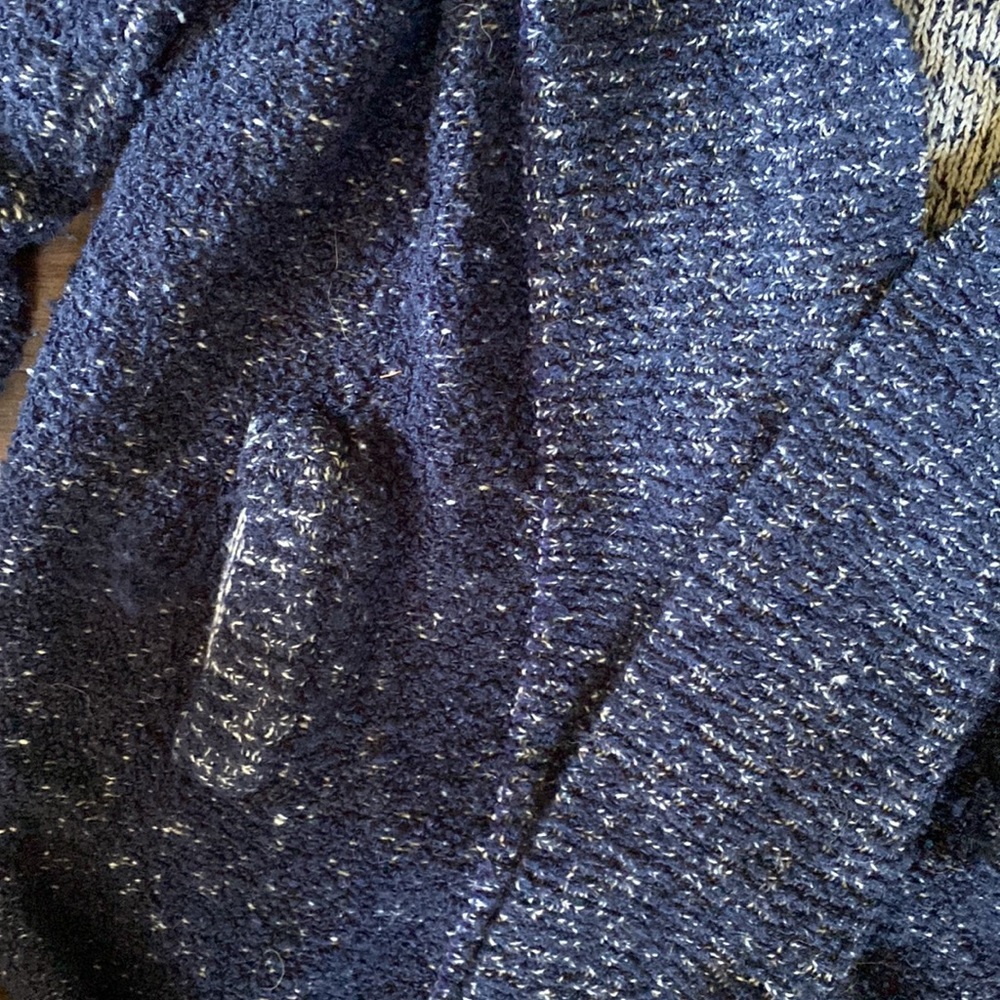 Womens sweater cardigan blue chunky warm thick eminent - Picture 3 of 5